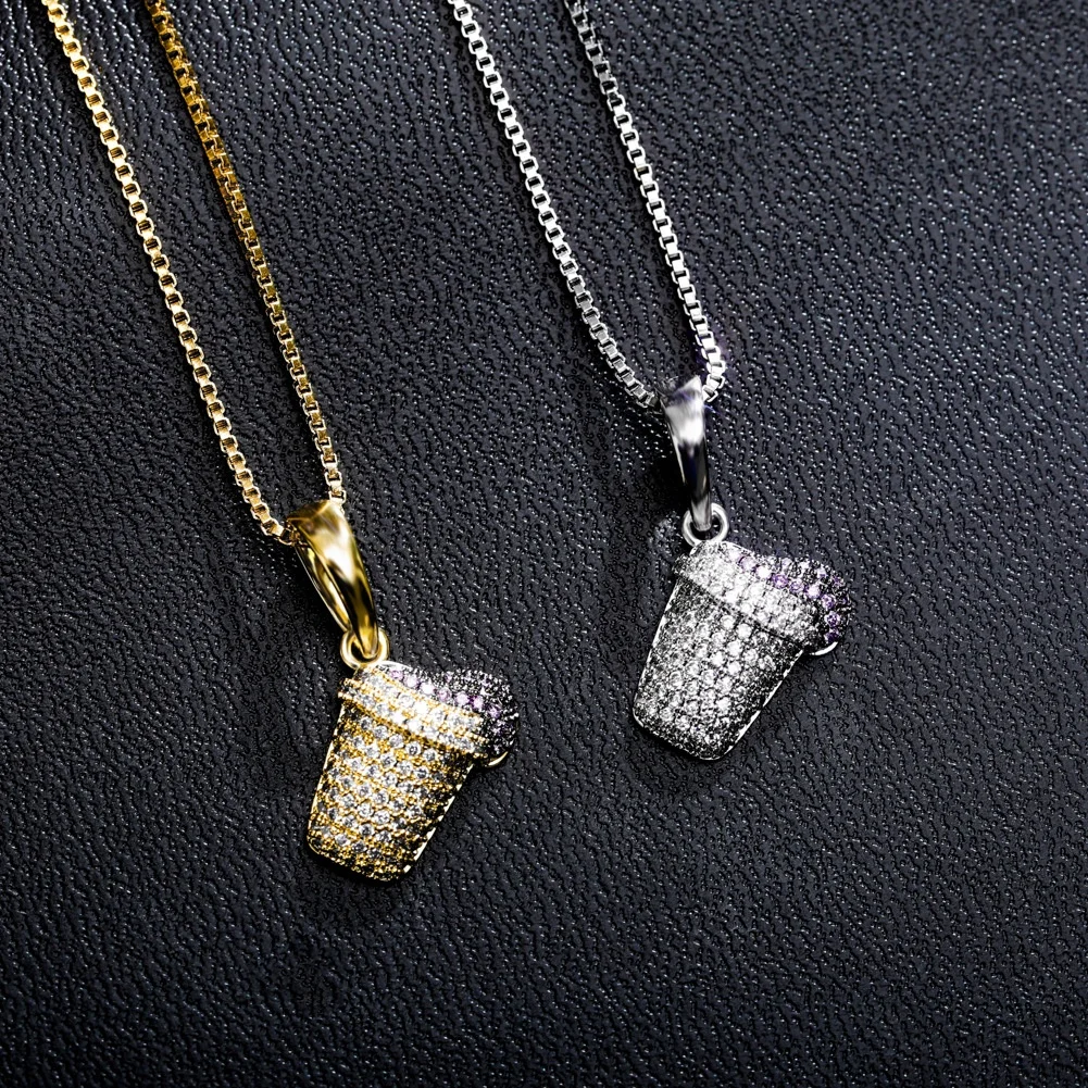 2021 NEW 100% 925 Sterling Silver Ice Cream Pendant Necklace Bling Bling Cubic Zirconia Necklace Men Women Fashion Charm Jewelry
2021 NEW 100% 925 Sterling Silver Ice Cream Pendant Necklace Bling Bling Cubic Zirconia Necklace Men Women Fashion Charm Jewelry