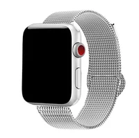 

Compatible for Apple Watch Band , Stainless Steel Mesh Sport Wristband Loop with Adjustable Magnet Clasp for iWatch Series 1/2 /