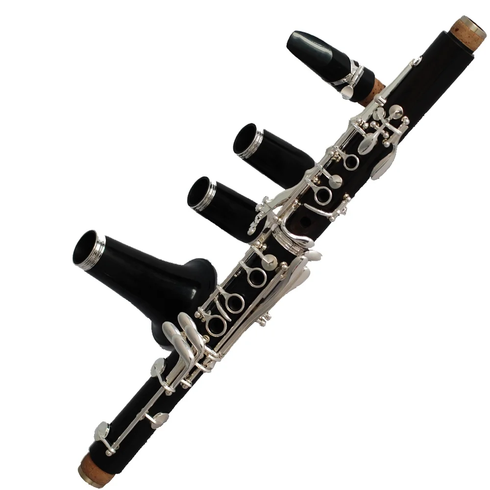 Ebony Clarnetin professional silver plated Bb Professional performance level
Ebony Clarnetin professional silver plated Bb Professional performance level