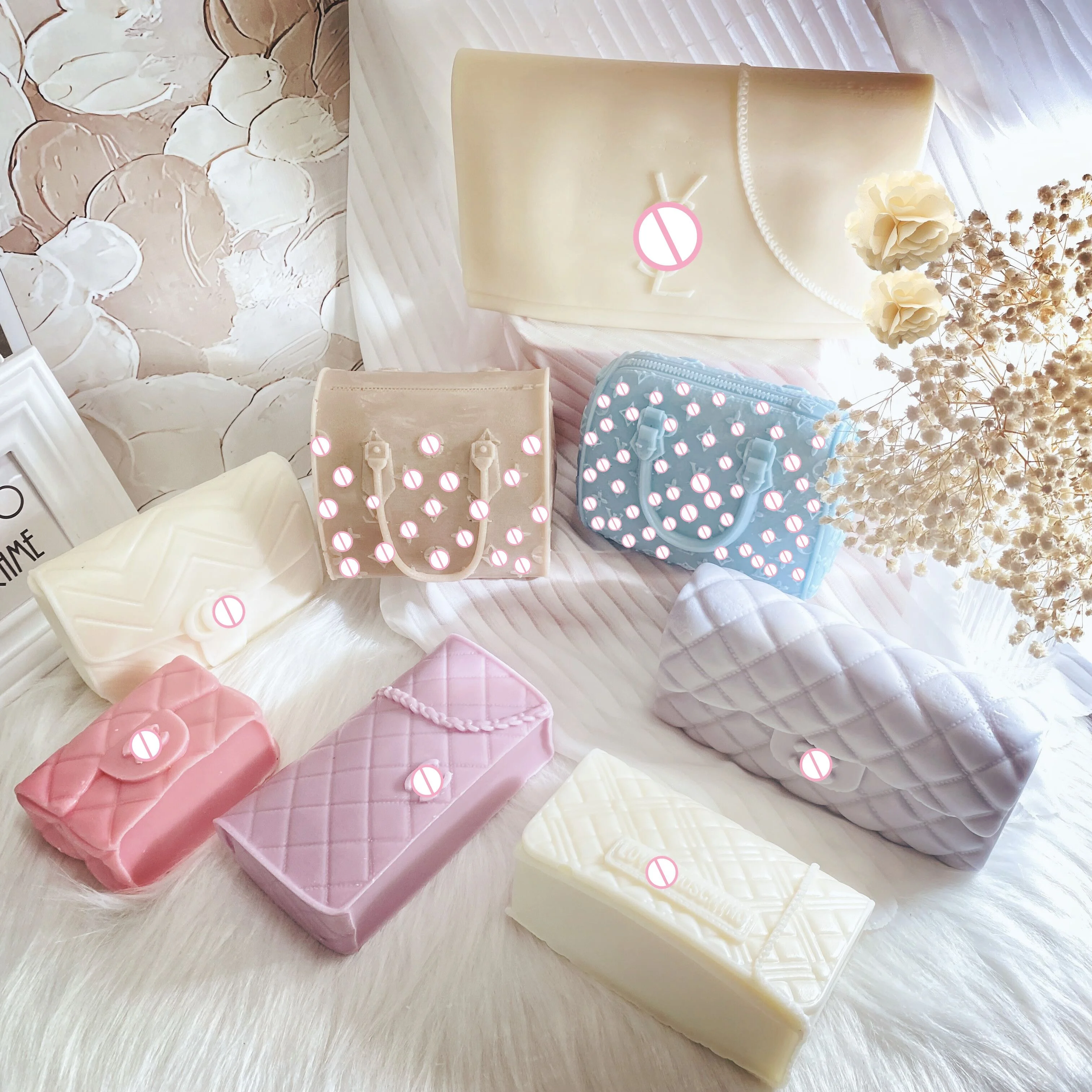 B-5098 Top Selling Luxury Logo Fashion Woman Handbag Candle Silicone Mould TOTE Girls wallet cake Soap Making Supplies Wax mold
B-5098 Top Selling Luxury Logo Fashion Woman Handbag Candle Silicone Mould TOTE Girls wallet cake Soap Making Supplies Wax mold