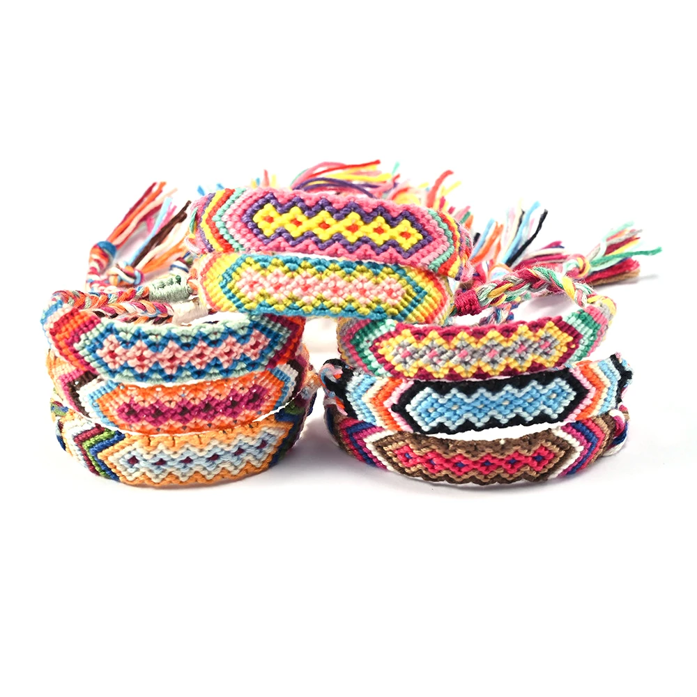 Nepal Bracelet Handmade Rainbow Colorful Rope Braided Cotton Thread Cord Woven Friendship Bracelets for Women Jewelry
Nepal Bracelet Handmade Rainbow Colorful Rope Braided Cotton Thread Cord Woven Friendship Bracelets for Women Jewelry