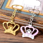 Trendy Style 91*45MM Personalized Cheap Keychains, Useful Lovely Crown Keychain Key Ring