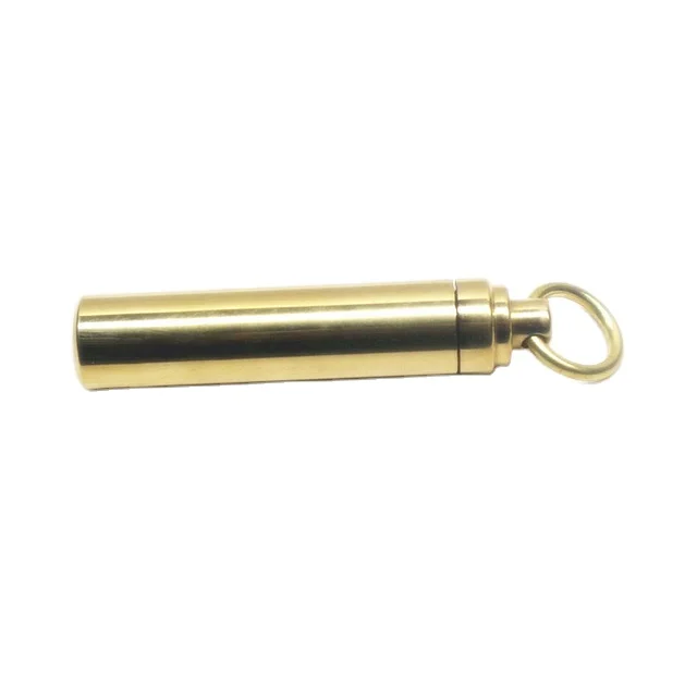 High quality factory wholesale water-proof brass sealed box outdoor EDC equipment with screw the lid
High quality factory wholesale water-proof brass sealed box outdoor EDC equipment with screw the lid