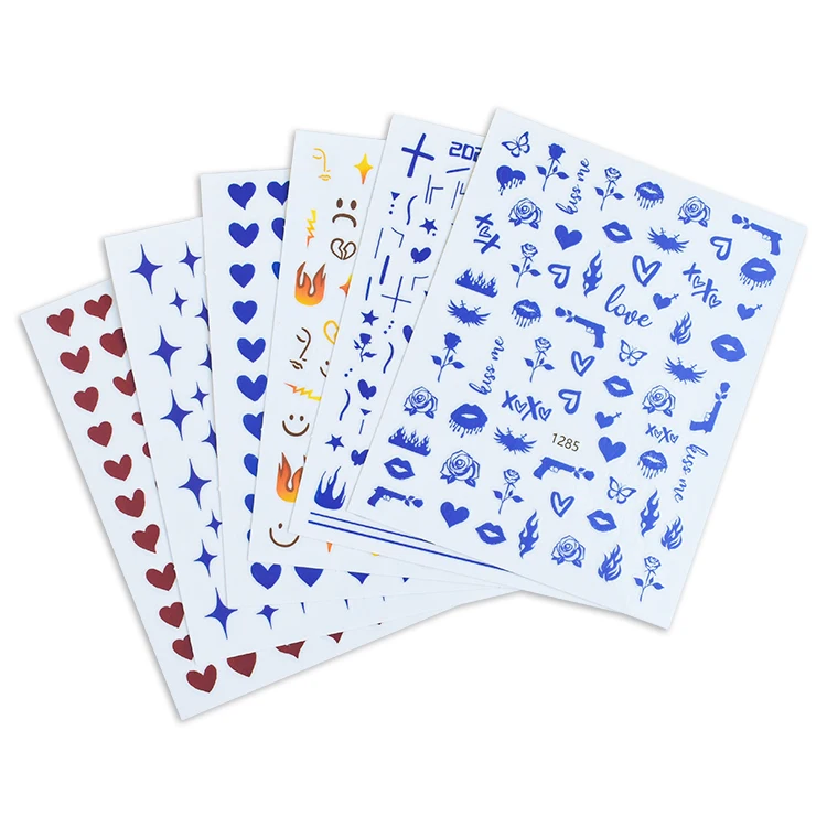 2021 latest design neutral nail stickers blue red flame nail stickers nail decoration stickers 1275-1286, Colorful
2021 latest design neutral nail stickers blue red flame nail stickers nail decoration stickers 1275-1286, Colorful