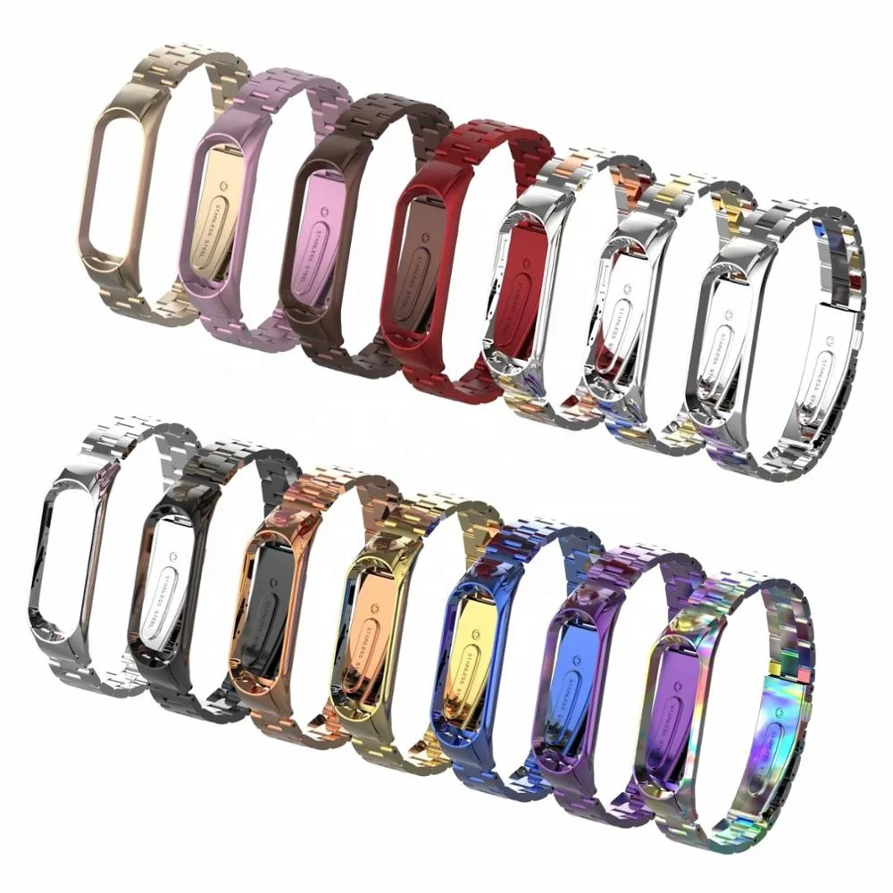 BOORUI mi band 4 strap Stainless Steel band Wrist strap for xiaomi mi band 3 4, Black,silver ,rose gold,red,blue
BOORUI mi band 4 strap Stainless Steel band Wrist strap for xiaomi mi band 3 4, Black,silver ,rose gold,red,blue