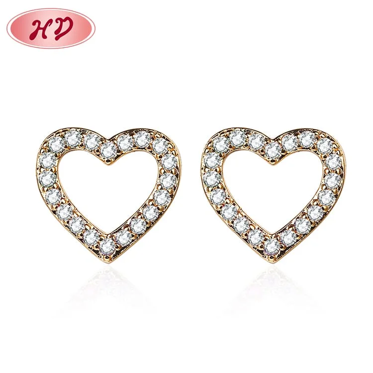 simple design Christmas earings jewelry women gold plate ear jewelry cubic zircon heart shaped stud earring
simple design Christmas earings jewelry women gold plate ear jewelry cubic zircon heart shaped stud earring