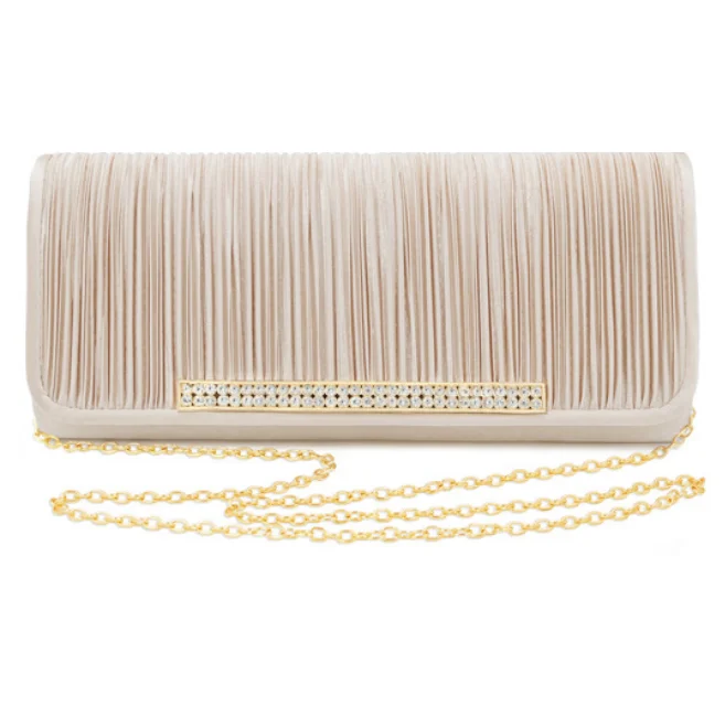 Pleated Handbag Satin Ladies Clutch Crossbody Party Evening Wedding Bags/, 3 colors
Pleated Handbag Satin Ladies Clutch Crossbody Party Evening Wedding Bags/, 3 colors