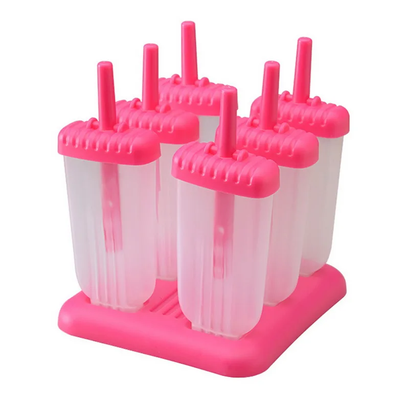 Reusable Ice Cream Mold Homemade Ice Lolly Maker Mold Kitchen Supplies 6 Cells, Red/green/blue
Reusable Ice Cream Mold Homemade Ice Lolly Maker Mold Kitchen Supplies 6 Cells, Red/green/blue