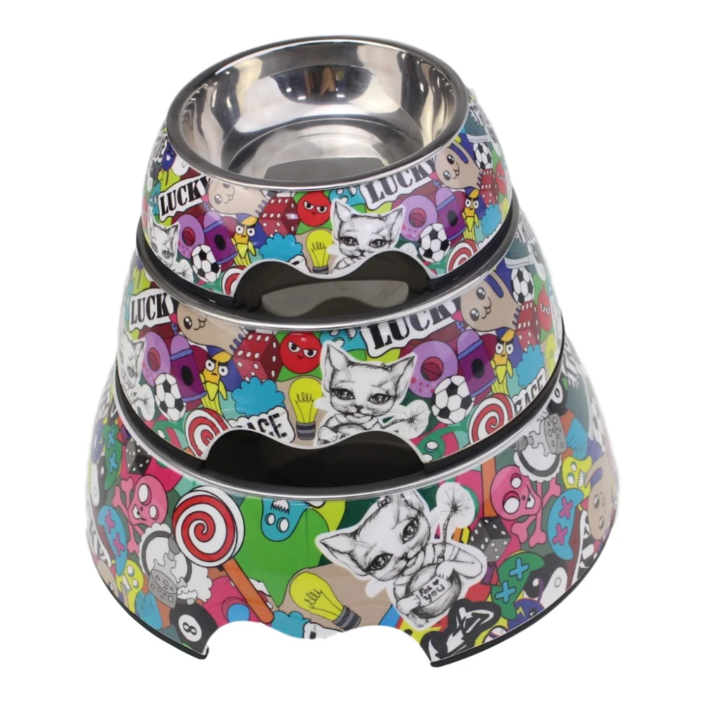 Factory wholesale Non-Slip Dog Bowl with Stainless-Steel Bowls for Puppies and Dogs, White with decal
Factory wholesale Non-Slip Dog Bowl with Stainless-Steel Bowls for Puppies and Dogs, White with decal