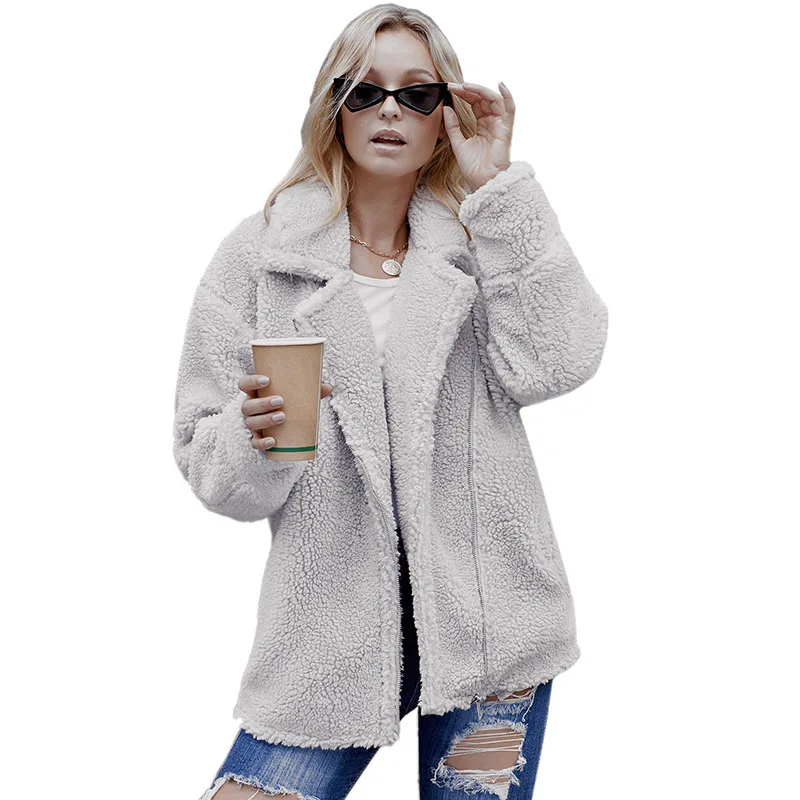 Good Price New Product 2020 Winter Pocketed Sherpa Statement Jacket For Women 
Good Price New Product 2020 Winter Pocketed Sherpa Statement Jacket For Women