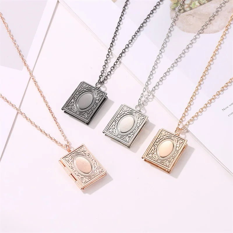 2021 Sailing Jewelry Creative Magic Book Pendant Necklace Allah Pattern Necklace Muslim Magic Book Necklace
2021 Sailing Jewelry Creative Magic Book Pendant Necklace Allah Pattern Necklace Muslim Magic Book Necklace