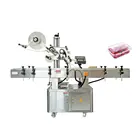 high speed flat manual labeling machine round bottle with date printer