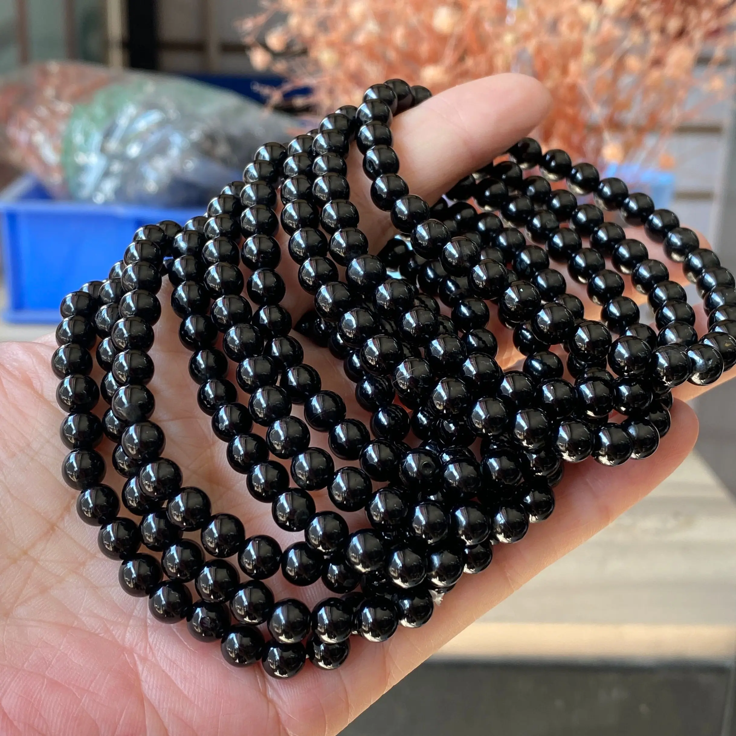Black Tourmaline Natural Stone Handmade Elastic Women Bracelet 6mm Round Beaded Bracelet
Black Tourmaline Natural Stone Handmade Elastic Women Bracelet 6mm Round Beaded Bracelet