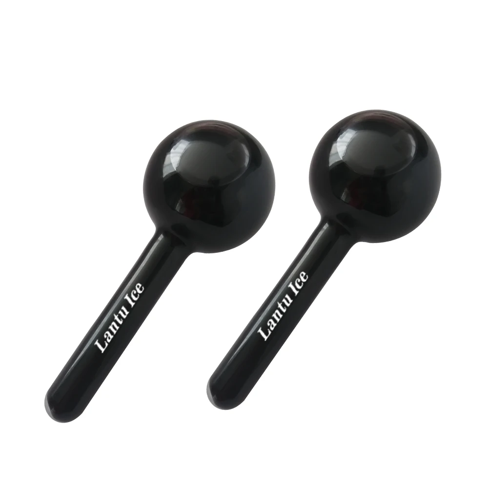 Factory custom liquid gel colour ice massager cold ball print the logo company brand in the handle black facial ice globes, Customized color
Factory custom liquid gel colour ice massager cold ball print the logo company brand in the handle black facial ice globes, Customized color