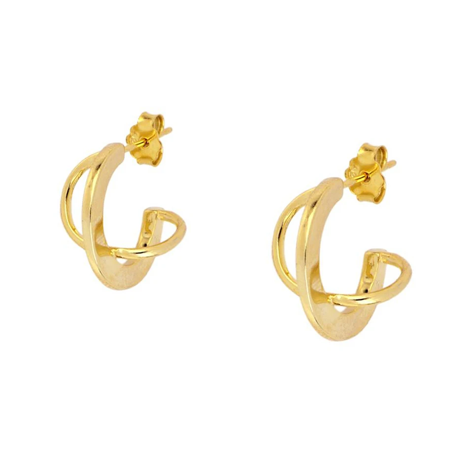 fashion women jewelry 925 sterling silver 18k gold plated saturn double band cross hoop earrings
fashion women jewelry 925 sterling silver 18k gold plated saturn double band cross hoop earrings