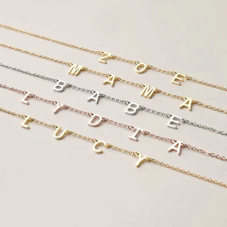 wholesale rose gold plated personalized 925 sterling silver custom name initial necklace letter
wholesale rose gold plated personalized 925 sterling silver custom name initial necklace letter