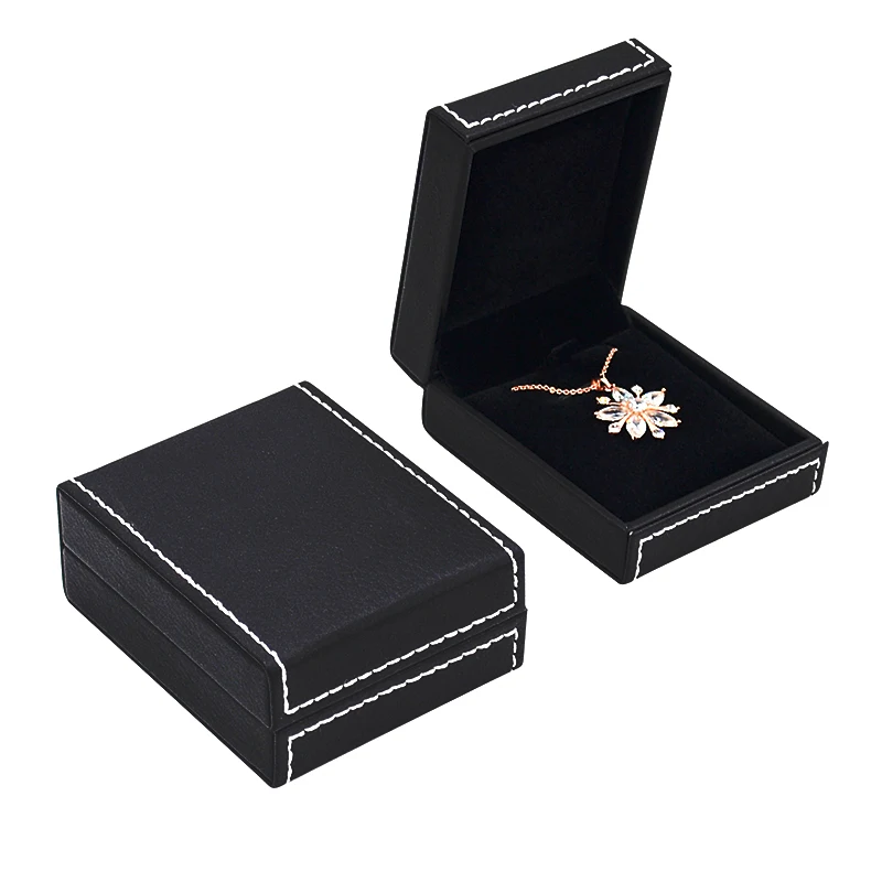 Wholesale high end Black luxury custom logo Leather jewellery boxes packaging necklace jewelry box, Green
Wholesale high end Black luxury custom logo Leather jewellery boxes packaging necklace jewelry box, Green