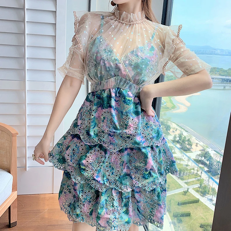In stock sales 2021 new woman clothes wholesale fashion apparel elegant casual dresses mesh embroidery high waist Prom Dresses, Customized color
In stock sales 2021 new woman clothes wholesale fashion apparel elegant casual dresses mesh embroidery high waist Prom Dresses, Customized color