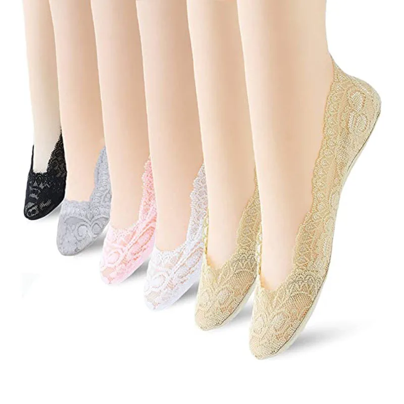 Womens No Show Lace Boat Low Cut Casual Socks Non-slip Thin Breathable Liner Socks 6 Colors Pairs, Custom color
Womens No Show Lace Boat Low Cut Casual Socks Non-slip Thin Breathable Liner Socks 6 Colors Pairs, Custom color