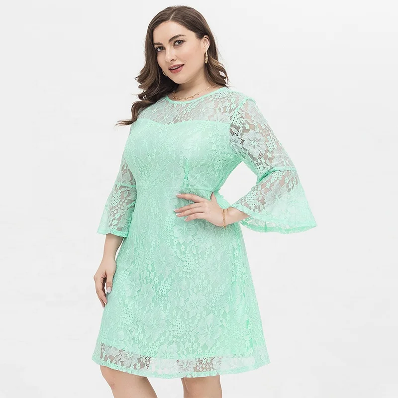 Professional Design Women Dresses Casual Summer Long Flare Sleeve Hollow Lace Dress Plus Lady
Professional Design Women Dresses Casual Summer Long Flare Sleeve Hollow Lace Dress Plus Lady