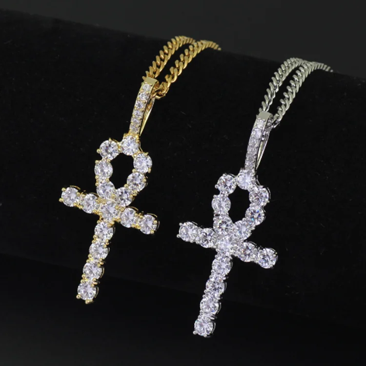 New Fashion gold plating finish egypt ankh jewelry necklace cubic zirconia cross necklace mean and women
New Fashion gold plating finish egypt ankh jewelry necklace cubic zirconia cross necklace mean and women