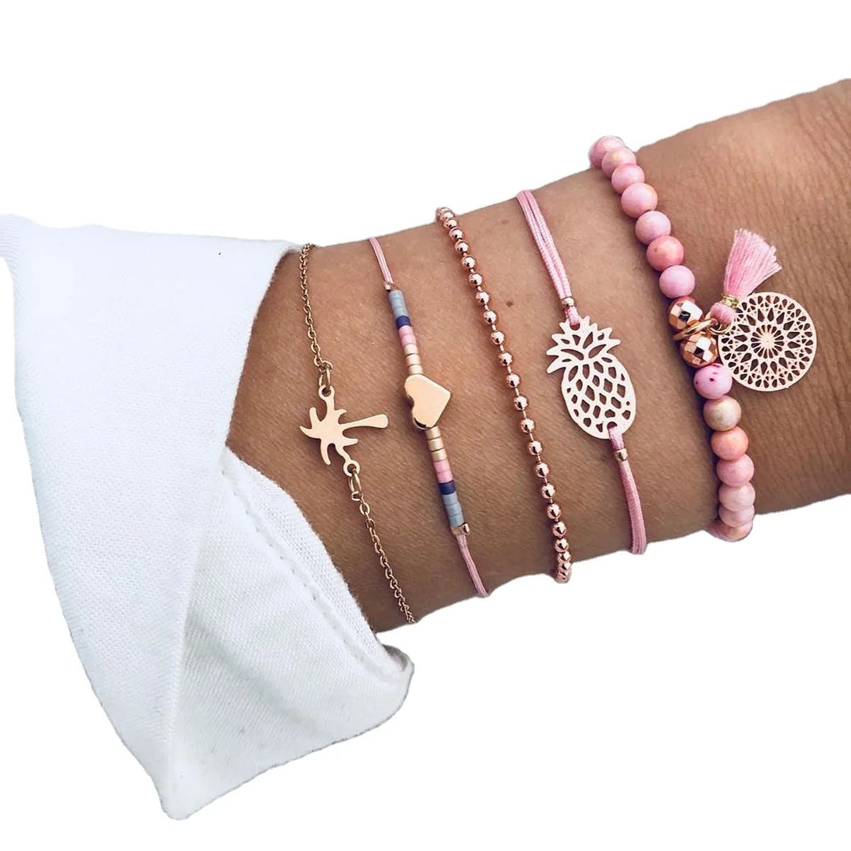 Hot Sale Charm Jewelry 2021 Joyas Natural Stone Gemstone Bracelets Boho Bracelet Set, Multi-colors
Hot Sale Charm Jewelry 2021 Joyas Natural Stone Gemstone Bracelets Boho Bracelet Set, Multi-colors