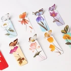 Factory Cheap Fancy Cute Design Custom Plant Paper Magnetic Bookmarks