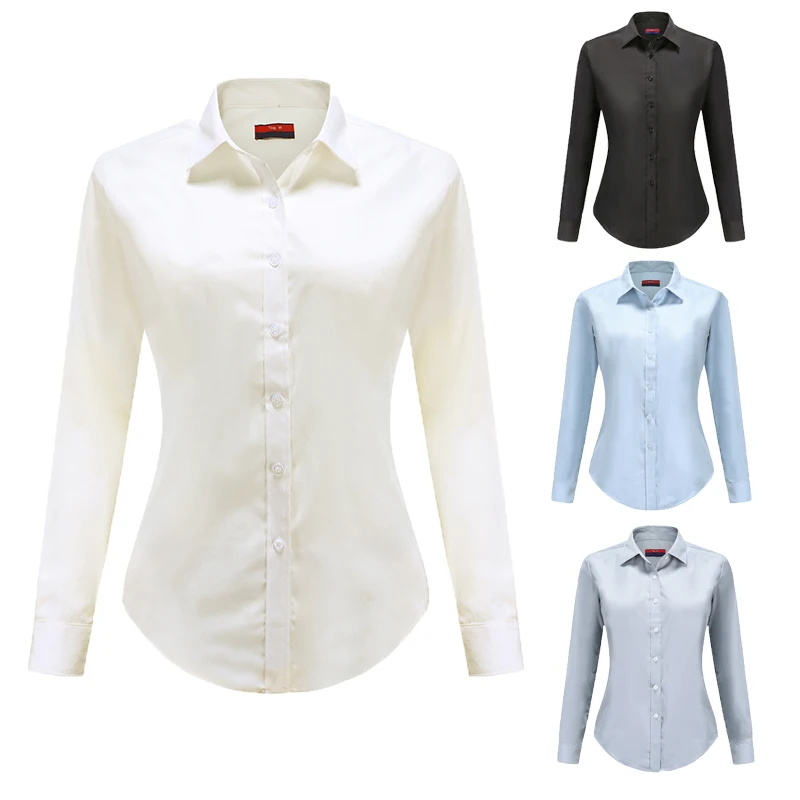 Women Fashion Wrinkle Free Office Lady OL Shirt Working Business Top White Solid Blouse Blusa
Women Fashion Wrinkle Free Office Lady OL Shirt Working Business Top White Solid Blouse Blusa