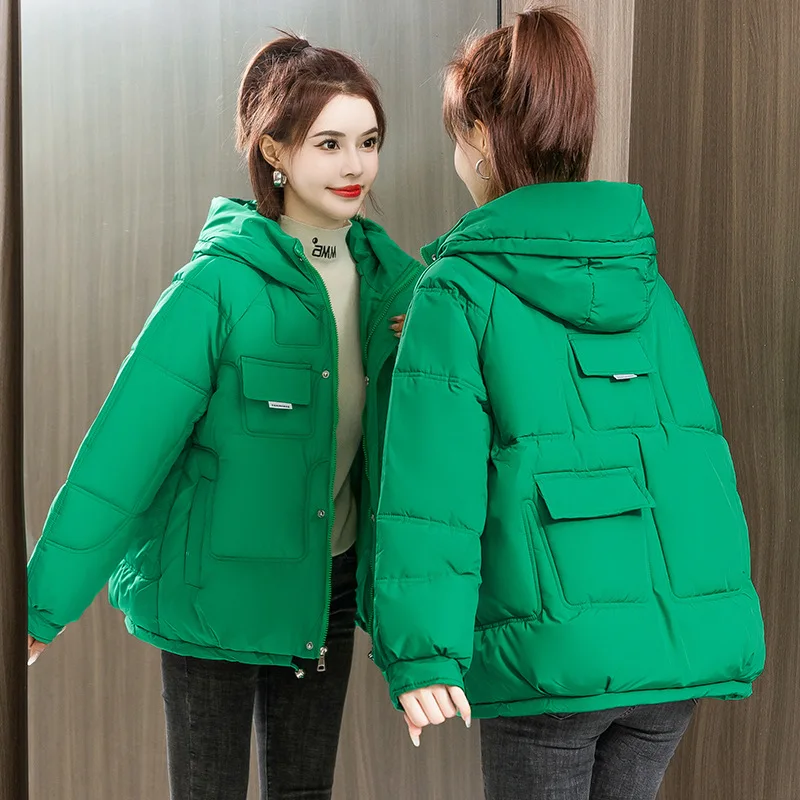 Winter Down Cotton Parkas Padded Jacket For Women 2023 Korean Hooded Short Loose Bread Warm Coat Clothes Parka Student Outwear
Winter Down Cotton Parkas Padded Jacket For Women 2023 Korean Hooded Short Loose Bread Warm Coat Clothes Parka Student Outwear