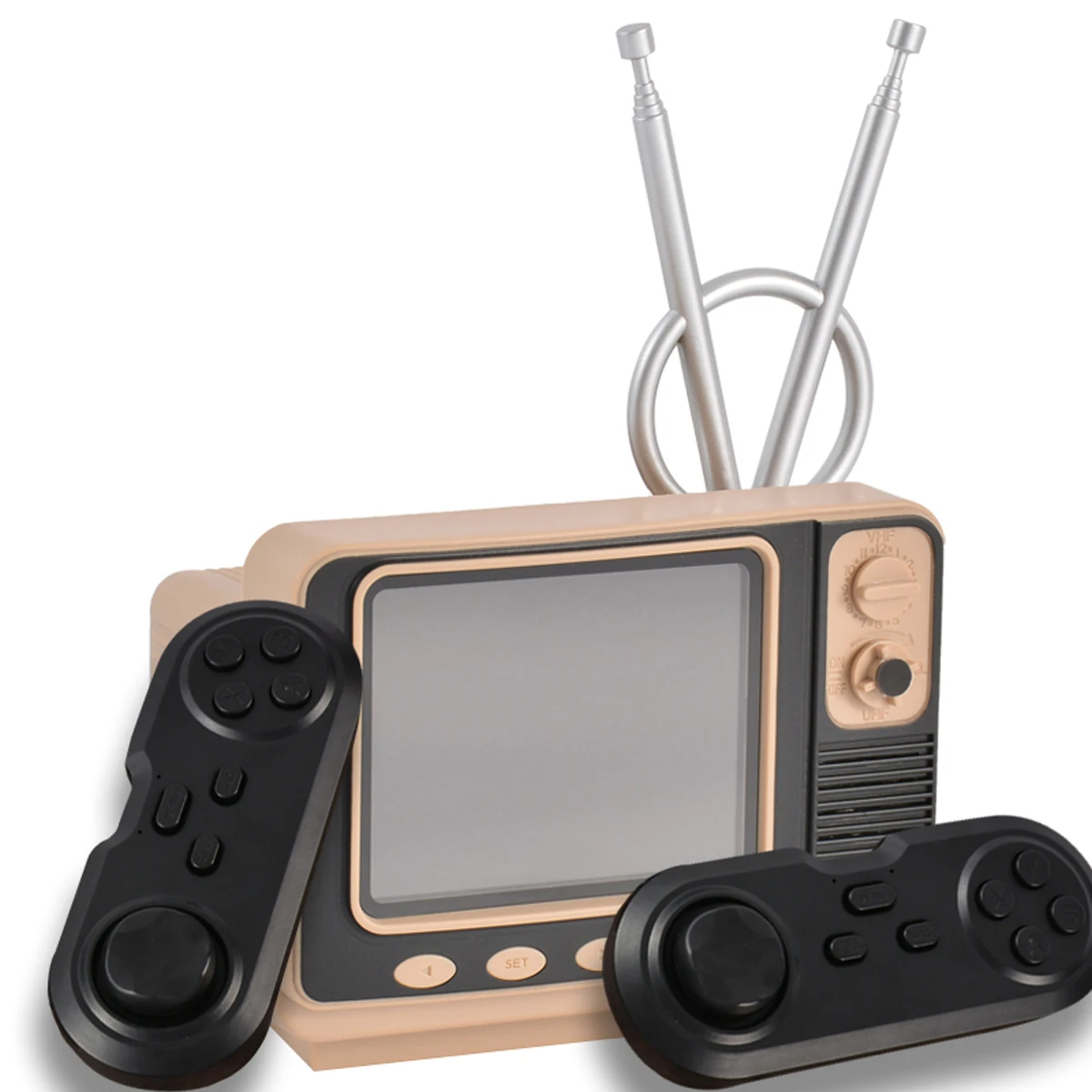 GV300 Retro Bookshelf TV Game Console High-Definition 3.0 Display Screen Classic Wireless Controller With 108 Games, Bronze/sliver (optional)
GV300 Retro Bookshelf TV Game Console High-Definition 3.0 Display Screen Classic Wireless Controller With 108 Games, Bronze/sliver (optional)