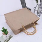 Wholesale Promotion Linen Hessian Hemp Tote Bag Jute Custom Large Beach