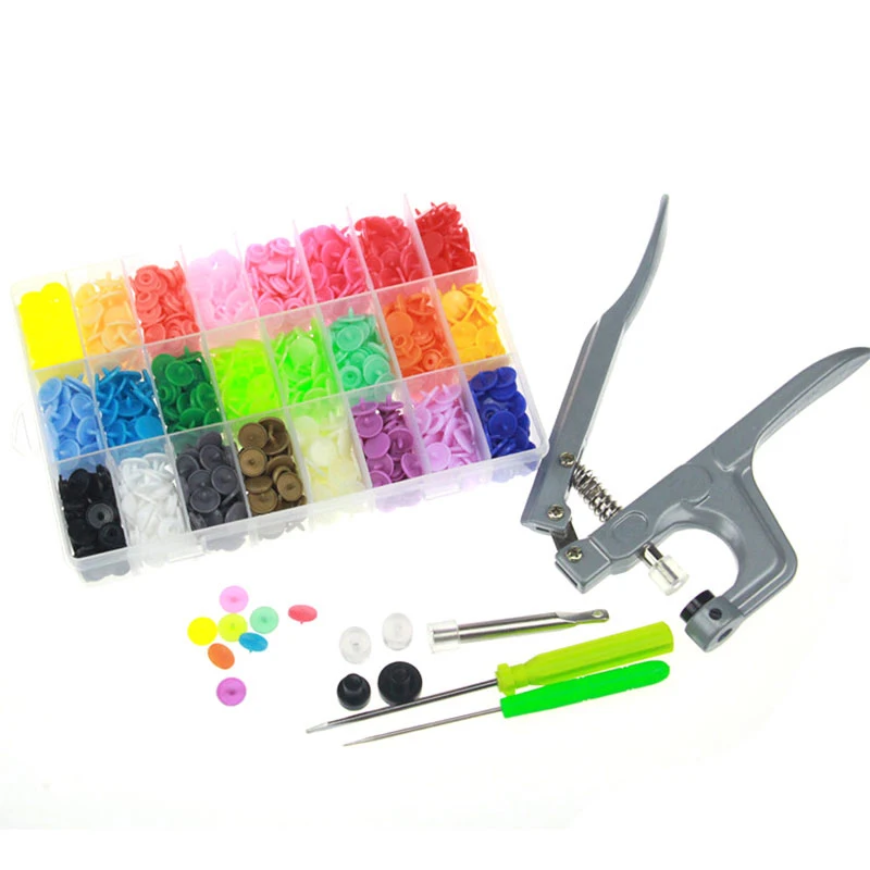 1Box/lot 24 colors 360sets+Tool Button Fastener Snaps Press Pliers Hand Punching Tool Resin Snap Clamp for DIY Sewing J0237, Random mixed
1Box/lot 24 colors 360sets+Tool Button Fastener Snaps Press Pliers Hand Punching Tool Resin Snap Clamp for DIY Sewing J0237, Random mixed