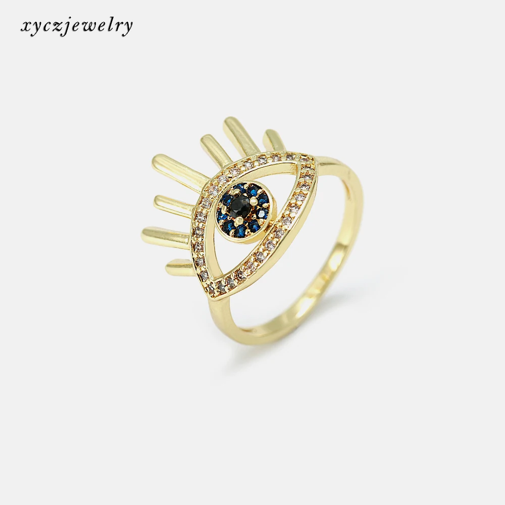 Blue crystal zircon personality women diamond eye 18K gold filled jewelry eyes rings, Picture
Blue crystal zircon personality women diamond eye 18K gold filled jewelry eyes rings, Picture