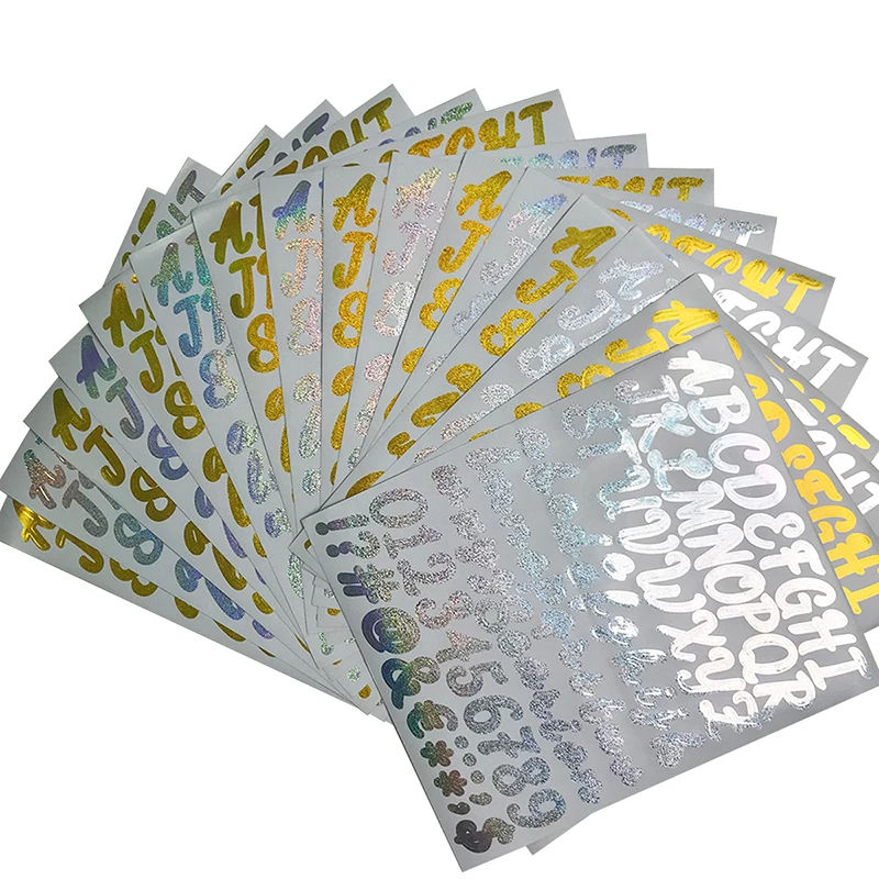 Holographic 1 inch DIY birthday party Gifts laser alphanumeric vinyl gold silver colorful laser glitter letter stickers
Holographic 1 inch DIY birthday party Gifts laser alphanumeric vinyl gold silver colorful laser glitter letter stickers
