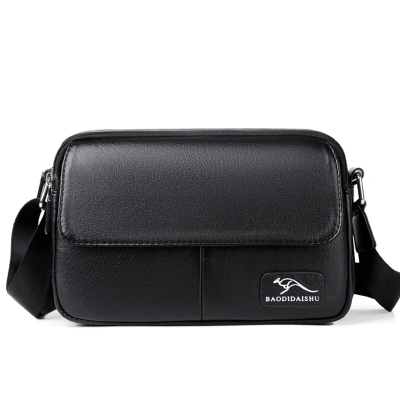 Trendy men's Square Letter One Shoulder Messenger Bag high quality waterproof cross bag square messenger bag, Black
Trendy men's Square Letter One Shoulder Messenger Bag high quality waterproof cross bag square messenger bag, Black