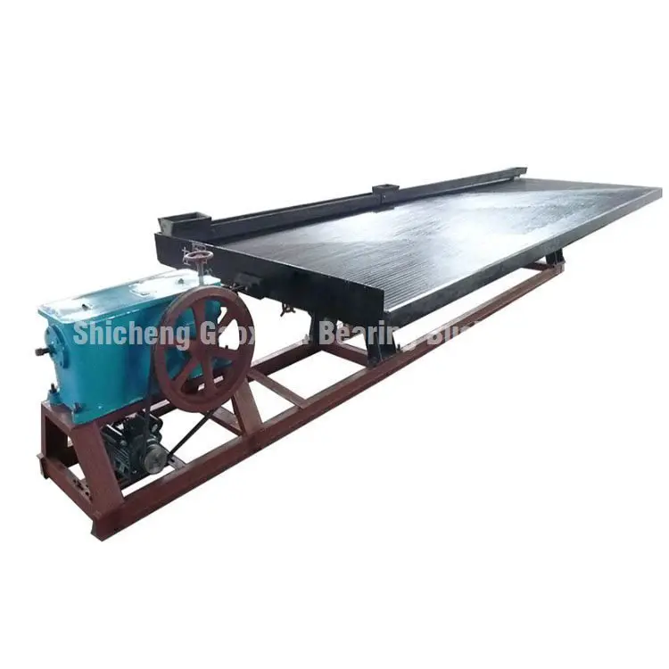 High recovery alluvial gold separating shaking table, 6s vibrating table for sales