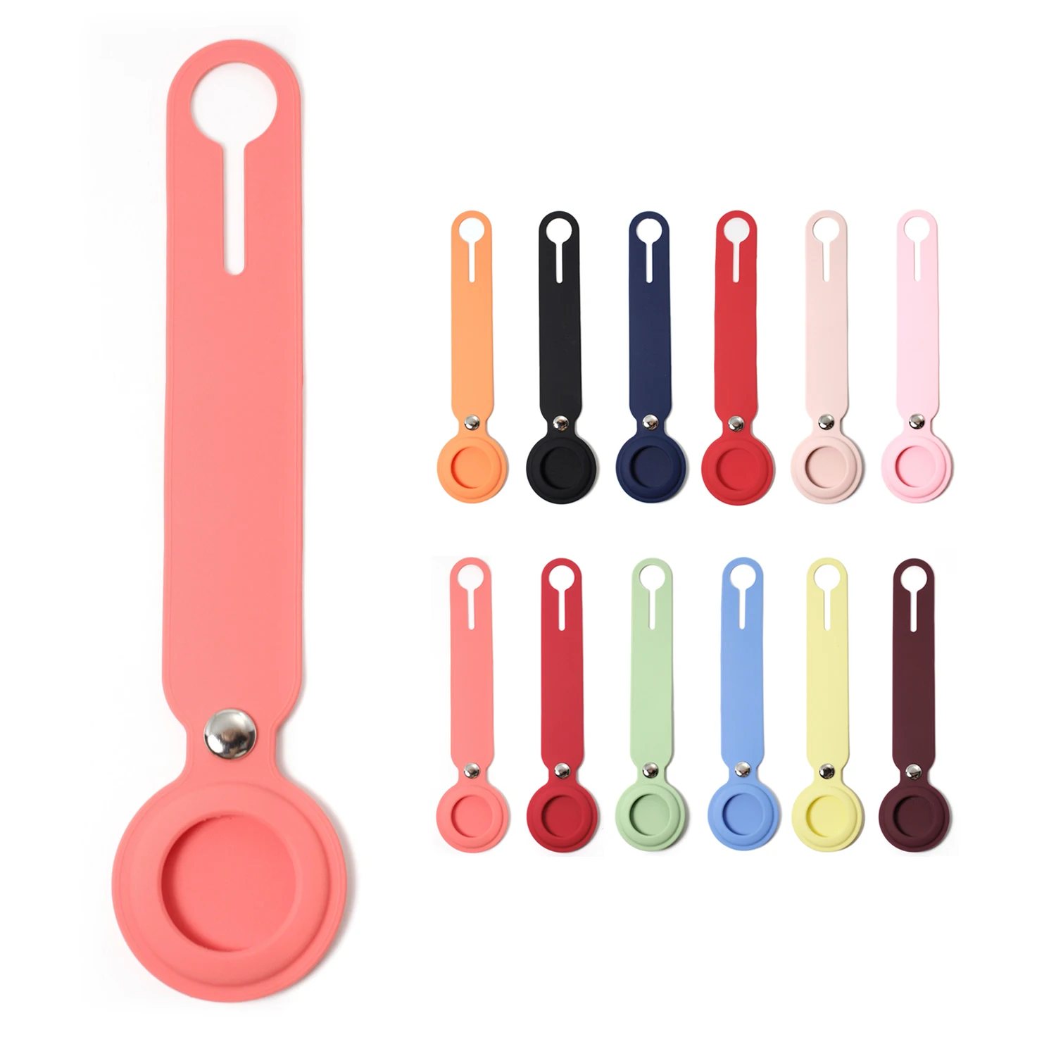 Locator tracker anti-lost device keychain silicone case for apple airtag case silicone for dog
Locator tracker anti-lost device keychain silicone case for apple airtag case silicone for dog