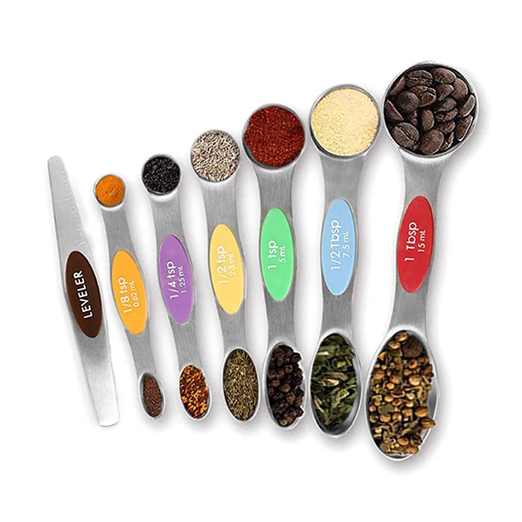 Set of 7 Dual Sided Measuring Spoons Set Stainless Steel Magnetic Measuring Spoons Sets
Set of 7 Dual Sided Measuring Spoons Set Stainless Steel Magnetic Measuring Spoons Sets