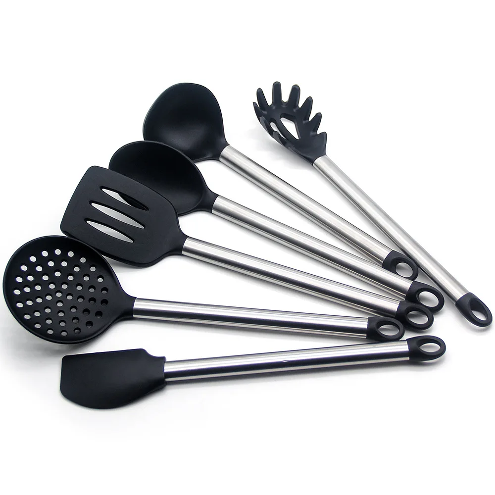 6pcs black stainless steel tube sliver handle silicone spatula kitchenware kitchen utensils
6pcs black stainless steel tube sliver handle silicone spatula kitchenware kitchen utensils