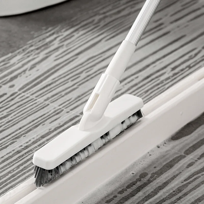 

High Quality Factory Price Long Handle Floor Brush Bathroom Brush Toilet Tile Gap To Dead Corner Cleaning Brush, White