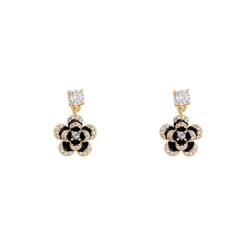 2022 New Arrival Black Camellia Flower Pendant Hook Earring Trendy Personalized Crystal Dangle Earring
2022 New Arrival Black Camellia Flower Pendant Hook Earring Trendy Personalized Crystal Dangle Earring