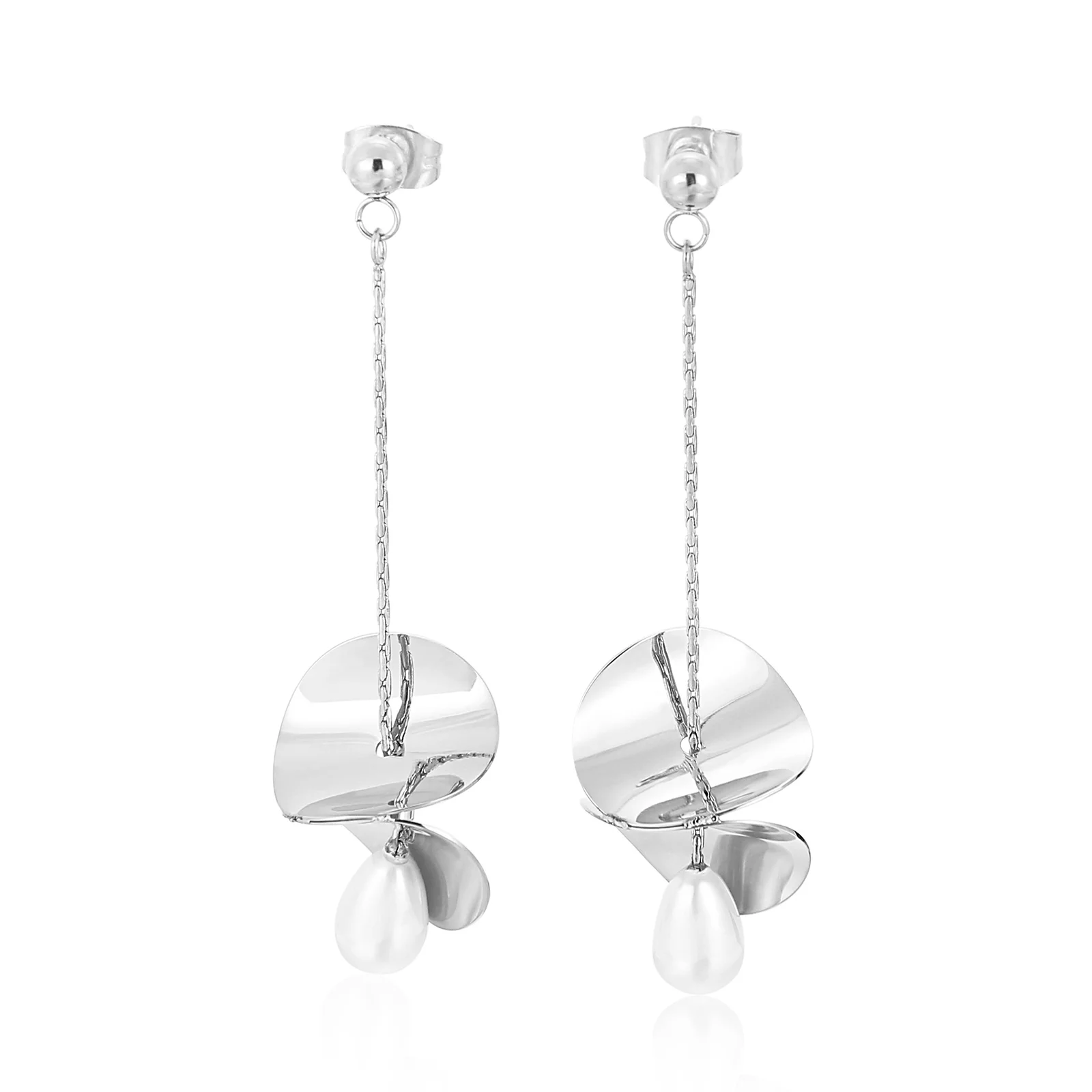New Fashion Stainless Steel Gold/Rose Plated Color Charm Shell Pearl Earrings, Silver/gold/rose gold
New Fashion Stainless Steel Gold/Rose Plated Color Charm Shell Pearl Earrings, Silver/gold/rose gold