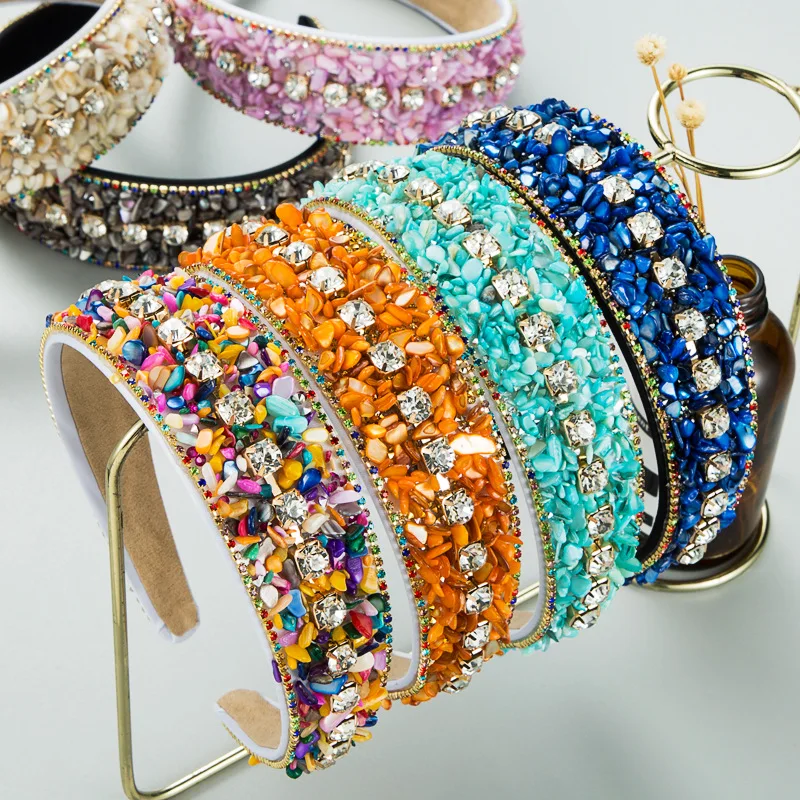 Miyouke OEM Make Up Headband Colorful Crystal Turquoise Stone Hair Bands For Women
Miyouke OEM Make Up Headband Colorful Crystal Turquoise Stone Hair Bands For Women