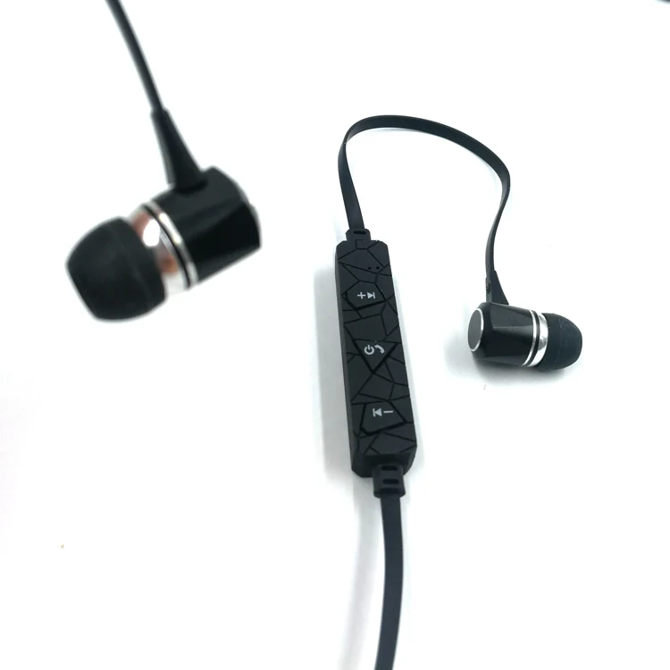 Classic Magnetic Attraction Blue tooth Earphone with Build-in Mic Metallic Popular Earbuds For Wholesale - ANKUX.COM