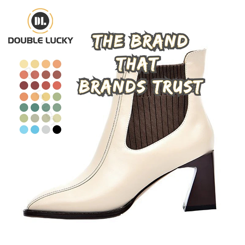 Double Lucky New Style High Heels Thick Heels Martin Boots For Ladies Splicing Square Head Casual Boots Shoe, Customized color
Double Lucky New Style High Heels Thick Heels Martin Boots For Ladies Splicing Square Head Casual Boots Shoe, Customized color