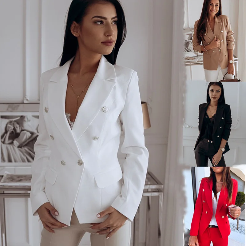 2021 Classic Design Black Colored Elegant Luxury Slim Fit Double Breasted Formal Casual Office Jacket Ladies Blazers For Women
2021 Classic Design Black Colored Elegant Luxury Slim Fit Double Breasted Formal Casual Office Jacket Ladies Blazers For Women