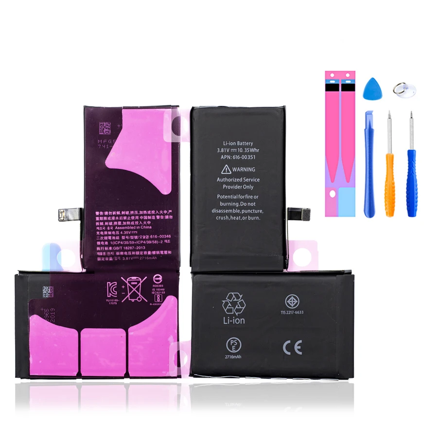 China Manufacturer Replacement Battery For iPhone 11 12 Pro Max SE 6S 7 8 X XR XS MAX 100% New OEM Rechargeable Standard Battery
China Manufacturer Replacement Battery For iPhone 11 12 Pro Max SE 6S 7 8 X XR XS MAX 100% New OEM Rechargeable Standard Battery