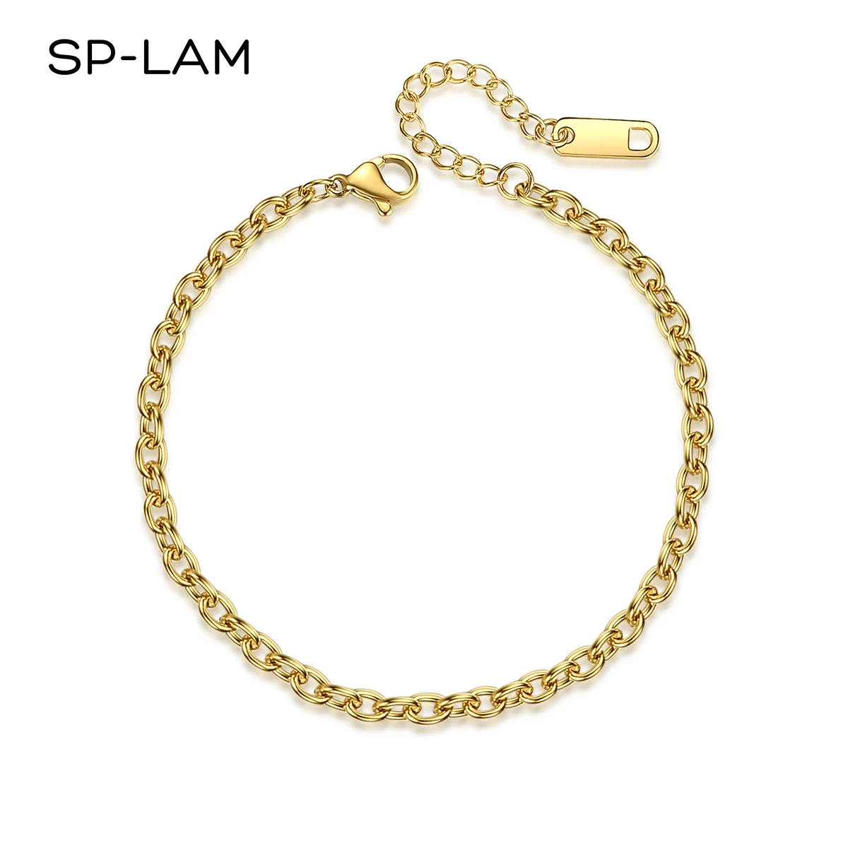 SP-LAM Gold Plated Stainless Steel Chain Adjustable Bracelet for Women Link Chain Thin Bracelets
SP-LAM Gold Plated Stainless Steel Chain Adjustable Bracelet for Women Link Chain Thin Bracelets