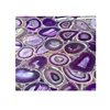 Amethyst Gemstone Slab &Tiles Purple Semiprecious Flooring Tiles Crystal Purple Panels