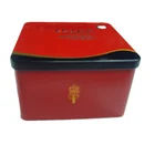 custom wholesale square metal tin can